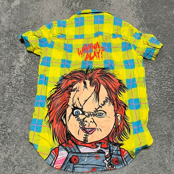 Universal Studios Other - 2023 Universal Studios Halloween Horror Nights Chucky Button Up Shirt Medium